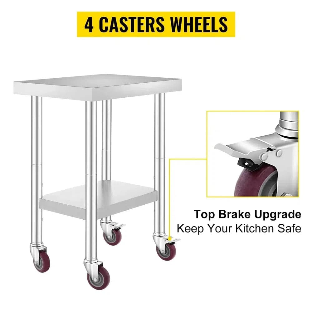 Stainless Steel Work Table | Kitchen | Luvasmr - Satisfyingly Organised