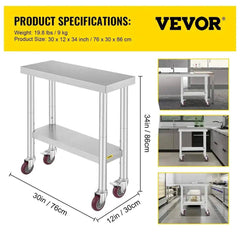 Stainless Steel Work Table | Kitchen | Luvasmr - Satisfyingly Organised