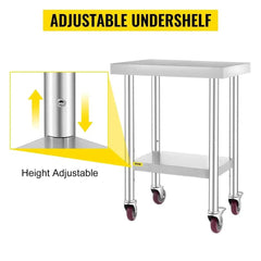 Stainless Steel Work Table | Kitchen | Luvasmr - Satisfyingly Organised