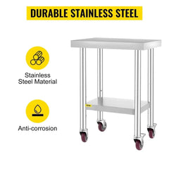 Stainless Steel Work Table | Kitchen | Luvasmr - Satisfyingly Organised