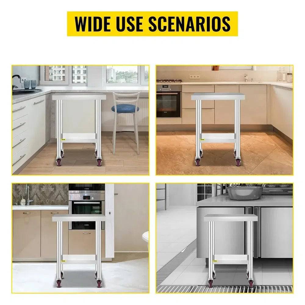 Stainless Steel Work Table | Kitchen | Luvasmr - Satisfyingly Organised
