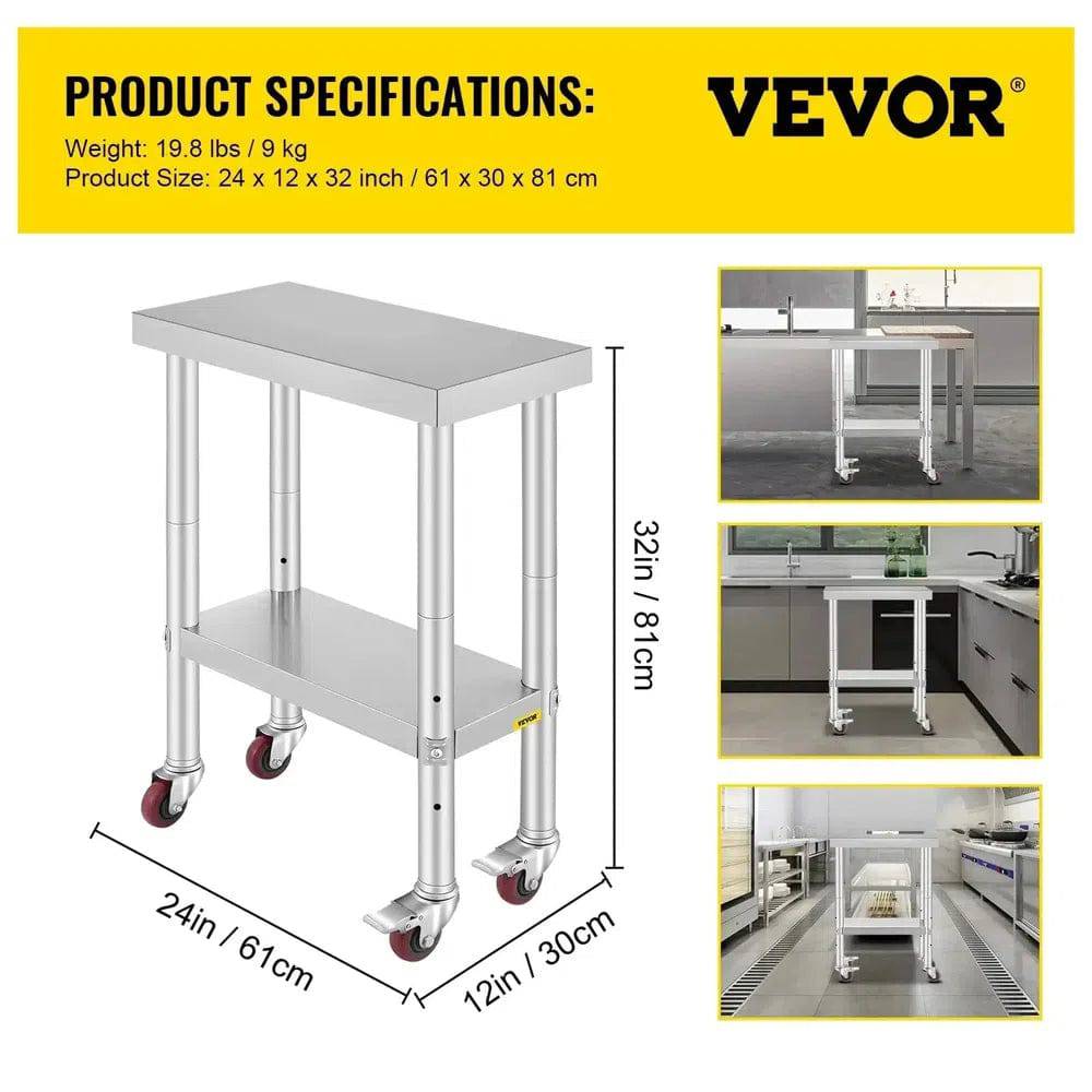 Stainless Steel Work Table | Kitchen | Luvasmr - Satisfyingly Organised