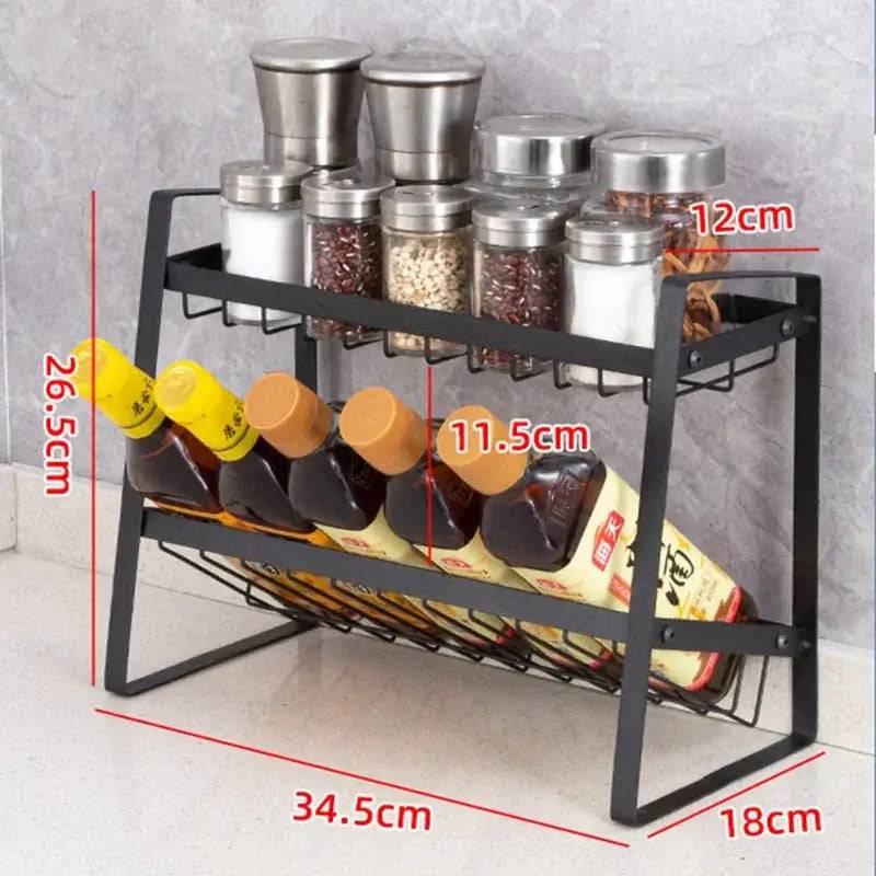 Multi-Layer Spice Rack Organiser | Kitchen | Luvasmr - Satisfyingly Organised