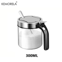 Glass Seasoning Jar with Stainless Steel Lid | Kitchen | Luvasmr - Satisfyingly Organised