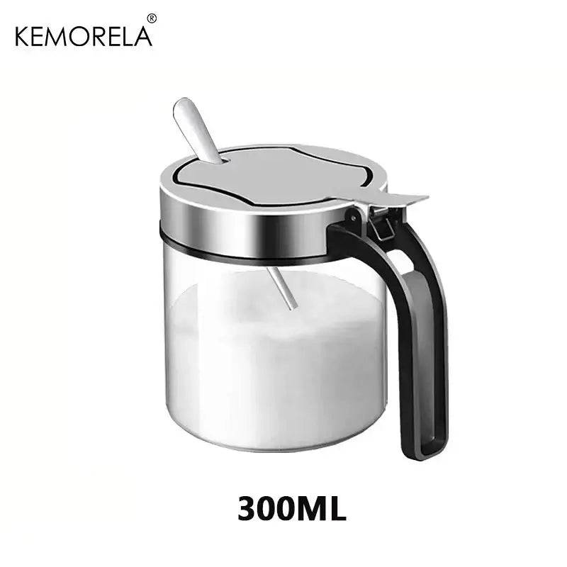 Glass Seasoning Jar with Stainless Steel Lid | Kitchen | Luvasmr - Satisfyingly Organised