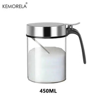 Glass Seasoning Jar with Stainless Steel Lid | Kitchen | Luvasmr - Satisfyingly Organised