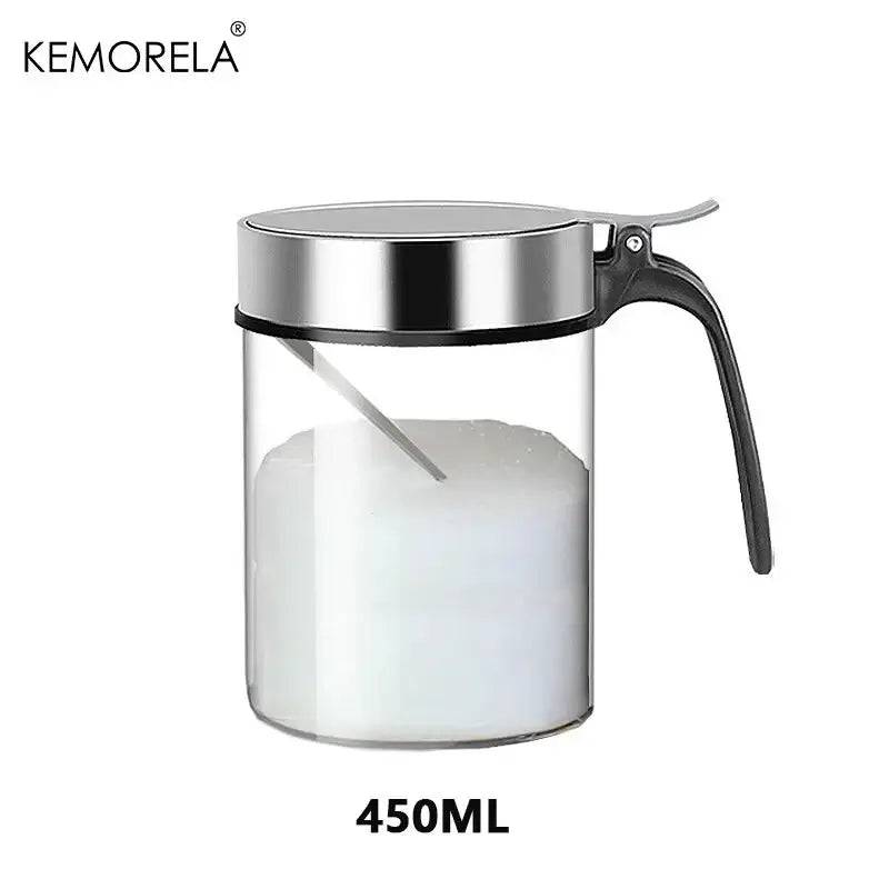 Glass Seasoning Jar with Stainless Steel Lid | Kitchen | Luvasmr - Satisfyingly Organised