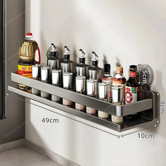 Kitchen Wall-Mounted Suction Cup Spice Rack | Kitchen | Luvasmr - Satisfyingly Organised