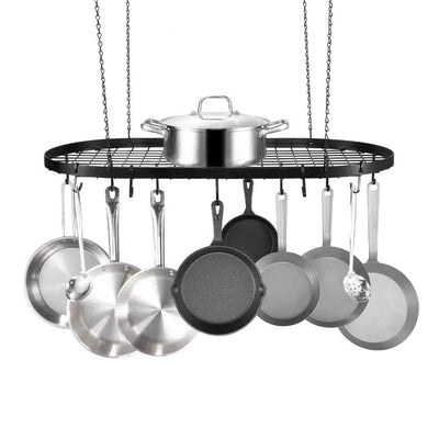 Hanging Pot Rack Ceiling Mount | Kitchen | Luvasmr - Satisfyingly Organised