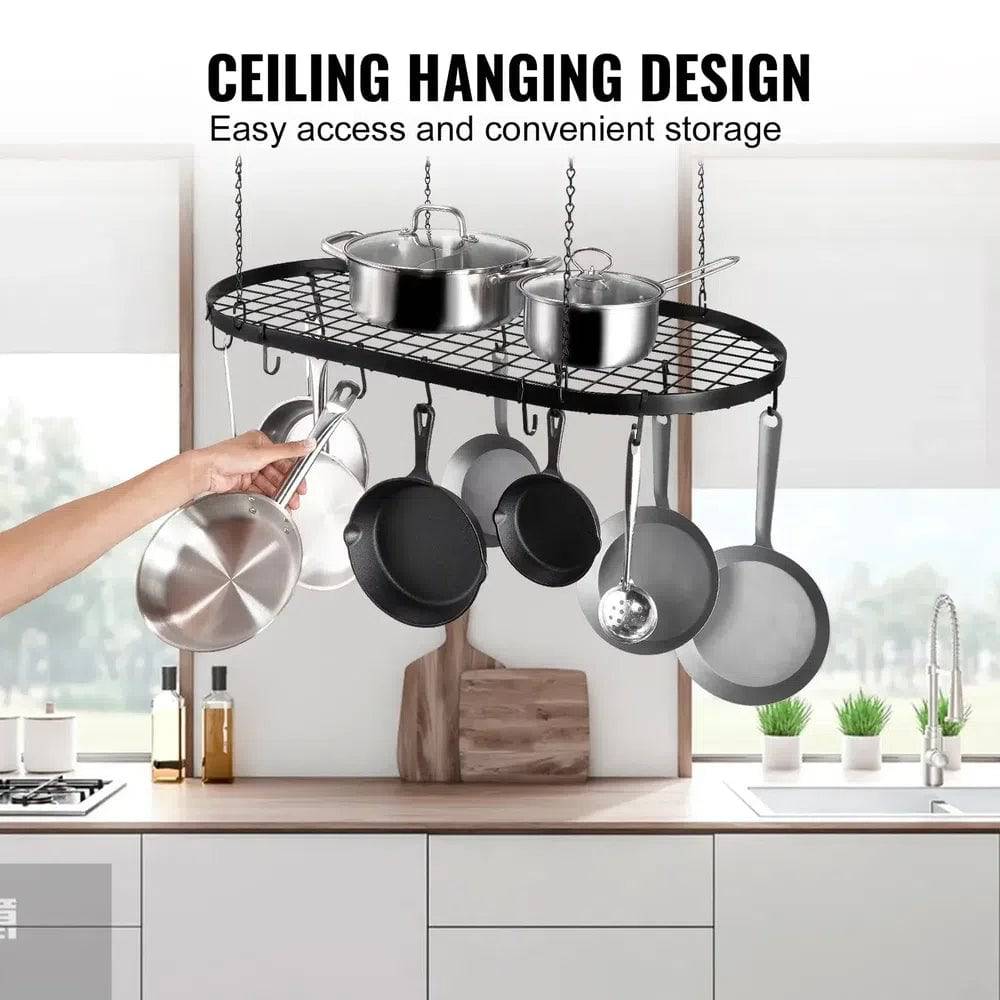 Hanging Pot Rack Ceiling Mount | Kitchen | Luvasmr - Satisfyingly Organised