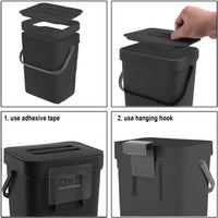 Hanging Small Plastic Trash Can | Kitchen | Luvasmr - Satisfyingly Organised