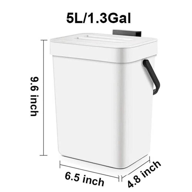 Hanging Small Plastic Trash Can | Kitchen | Luvasmr - Satisfyingly Organised
