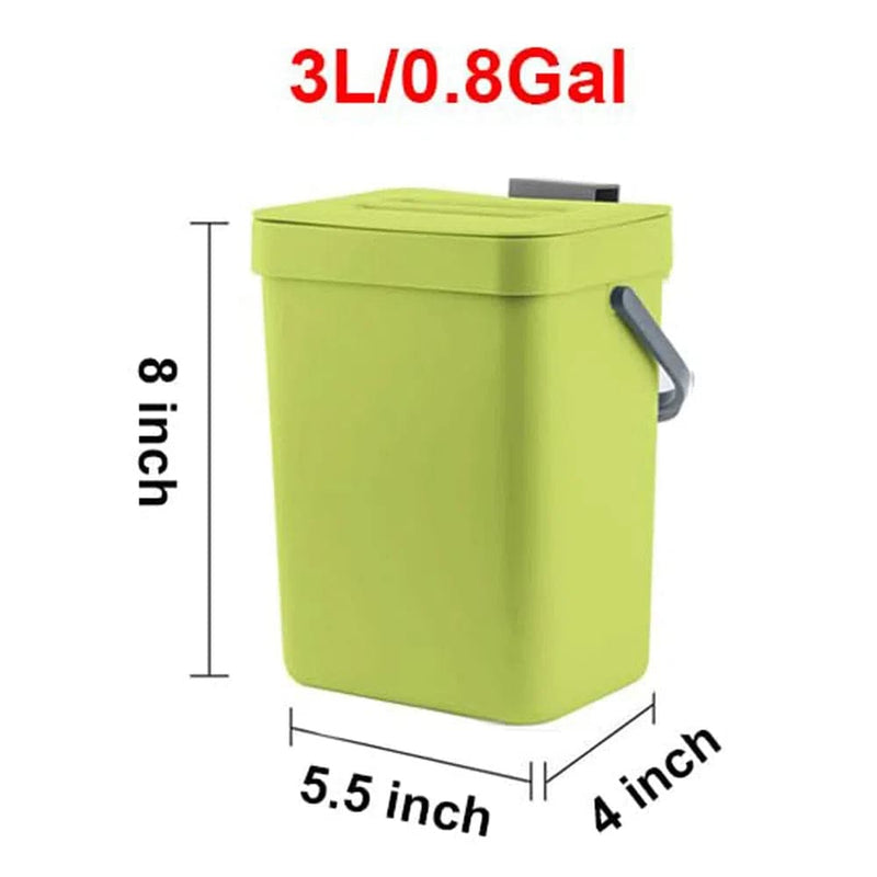 Hanging Small Plastic Trash Can | Kitchen | Luvasmr - Satisfyingly Organised