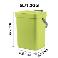Hanging Small Plastic Trash Can | Kitchen | Luvasmr - Satisfyingly Organised