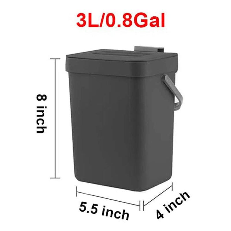 Hanging Small Plastic Trash Can | Kitchen | Luvasmr - Satisfyingly Organised