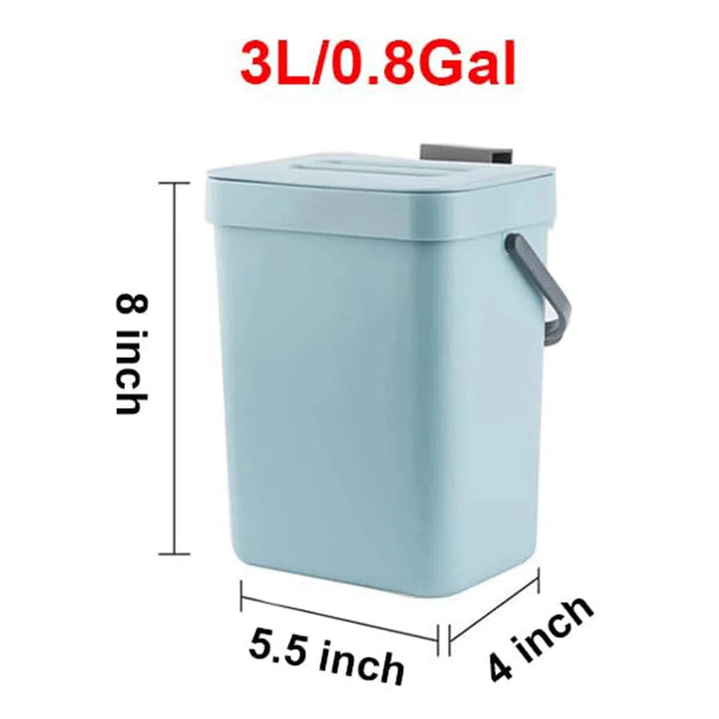 Hanging Small Plastic Trash Can | Kitchen | Luvasmr - Satisfyingly Organised