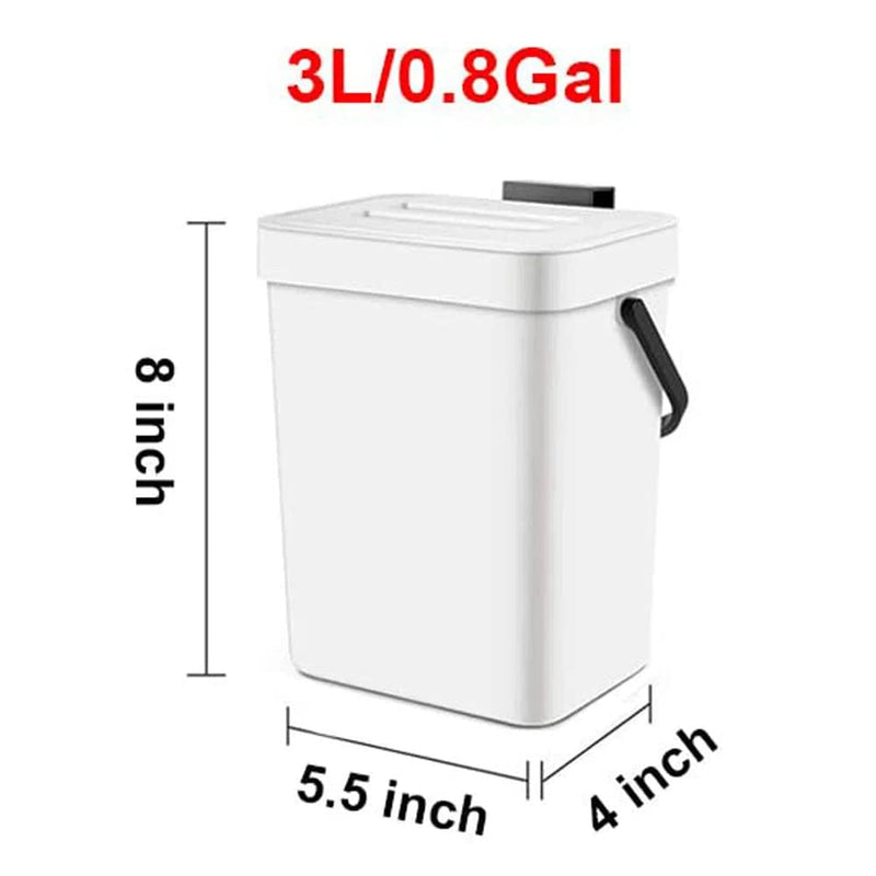 Hanging Small Plastic Trash Can | Kitchen | Luvasmr - Satisfyingly Organised