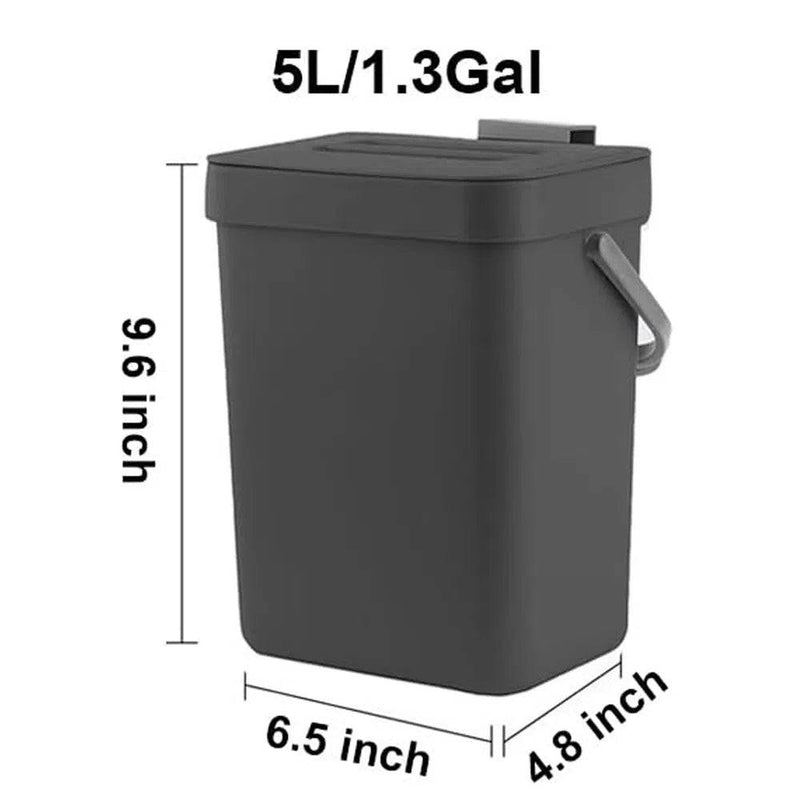 Hanging Small Plastic Trash Can | Kitchen | Luvasmr - Satisfyingly Organised