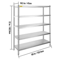 Stainless Steel Commercial Storage Rack | Kitchen | Luvasmr - Satisfyingly Organised