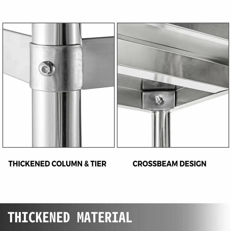 Stainless Steel Commercial Storage Rack | Kitchen | Luvasmr - Satisfyingly Organised