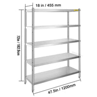 Stainless Steel Commercial Storage Rack | Kitchen | Luvasmr - Satisfyingly Organised