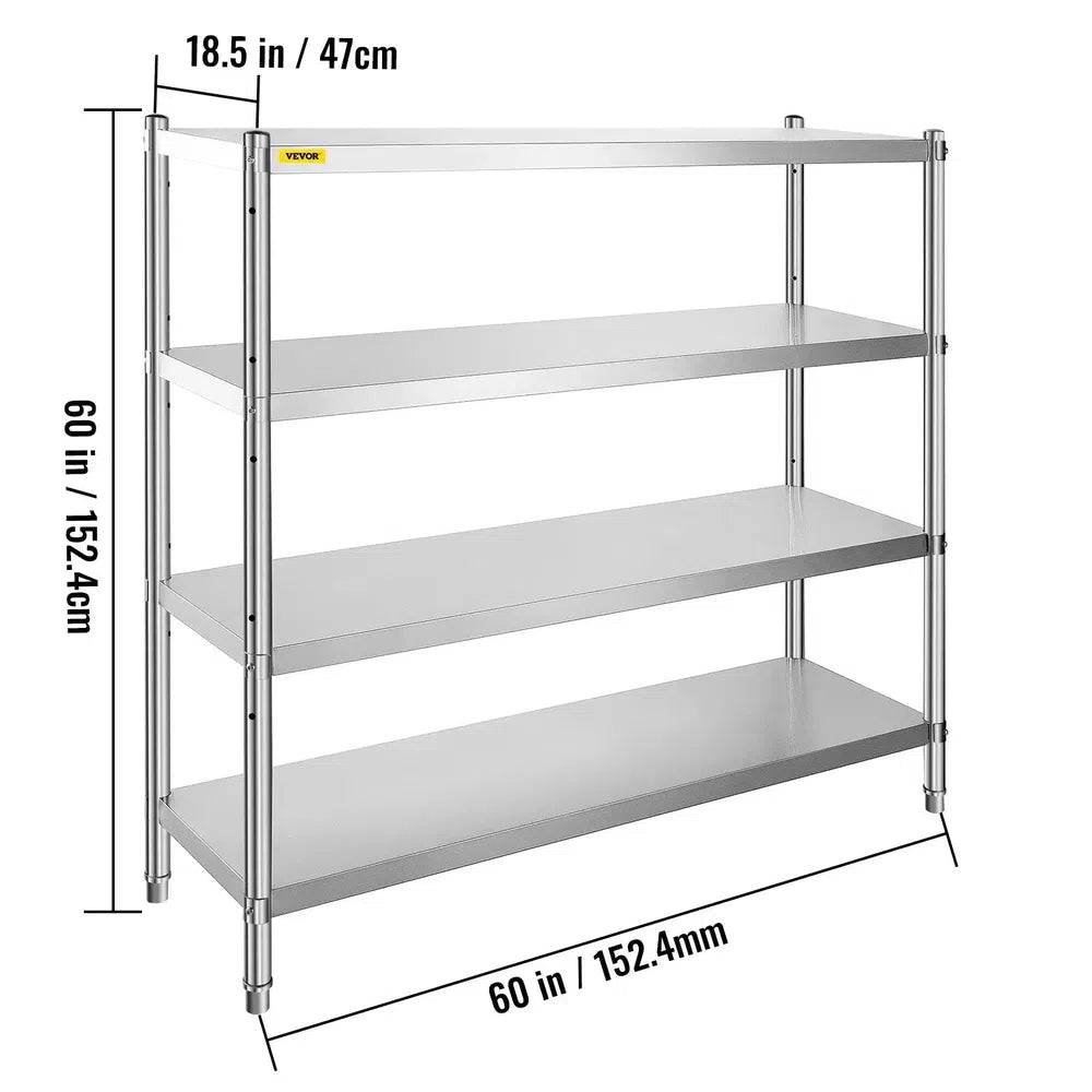 Stainless Steel Commercial Storage Rack | Kitchen | Luvasmr - Satisfyingly Organised