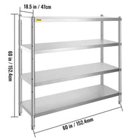 Stainless Steel Commercial Storage Rack | Kitchen | Luvasmr - Satisfyingly Organised