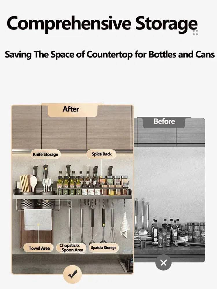 Aluminium Knife and Spice Organiser - Luvasmr
