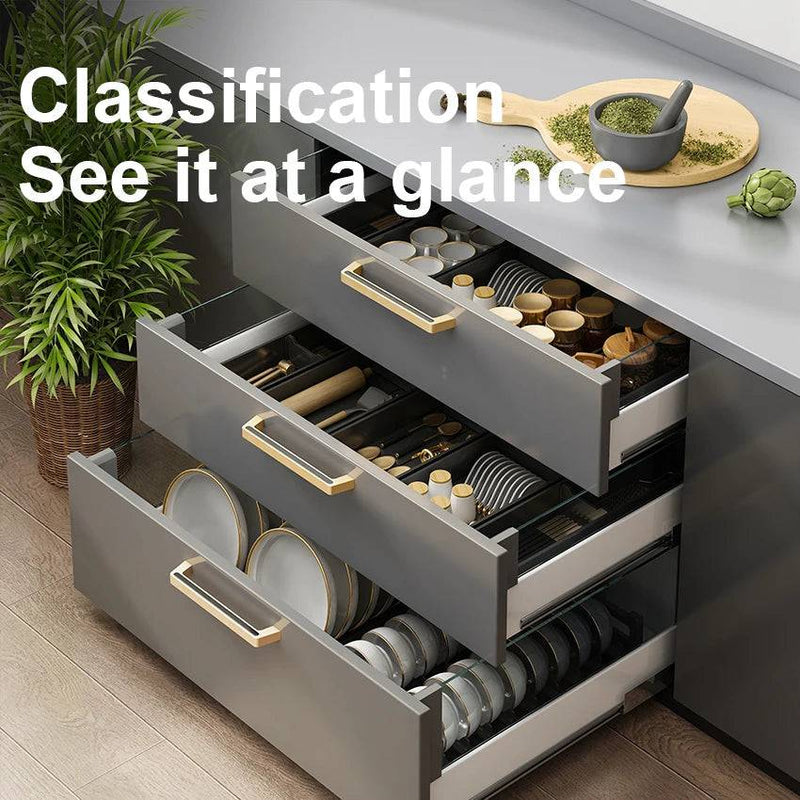 Nordic Style Cabinet Divider Storage Rack | Kitchen | Luvasmr - Satisfyingly Organised