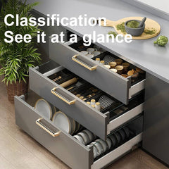 Nordic Style Cabinet Divider Storage Rack | Kitchen | Luvasmr - Satisfyingly Organised