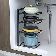 Adjustable Pot Rack Organiser | Kitchen | Luvasmr - Satisfyingly Organised