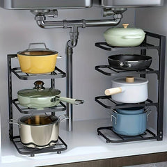 Adjustable Pot Rack Organiser | Kitchen | Luvasmr - Satisfyingly Organised