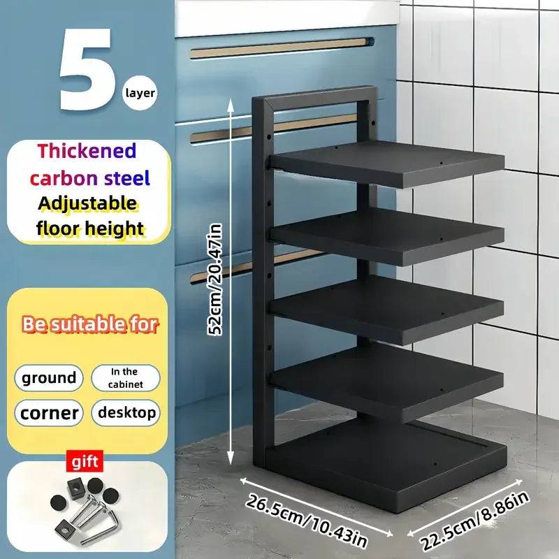Adjustable Pot Rack Organiser | Kitchen | Luvasmr - Satisfyingly Organised