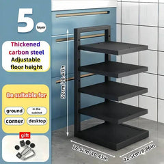 Adjustable Pot Rack Organiser | Kitchen | Luvasmr - Satisfyingly Organised