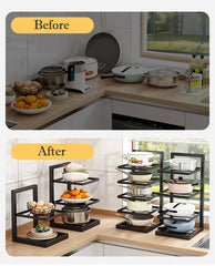 Adjustable Pot Rack Organiser | Kitchen | Luvasmr - Satisfyingly Organised