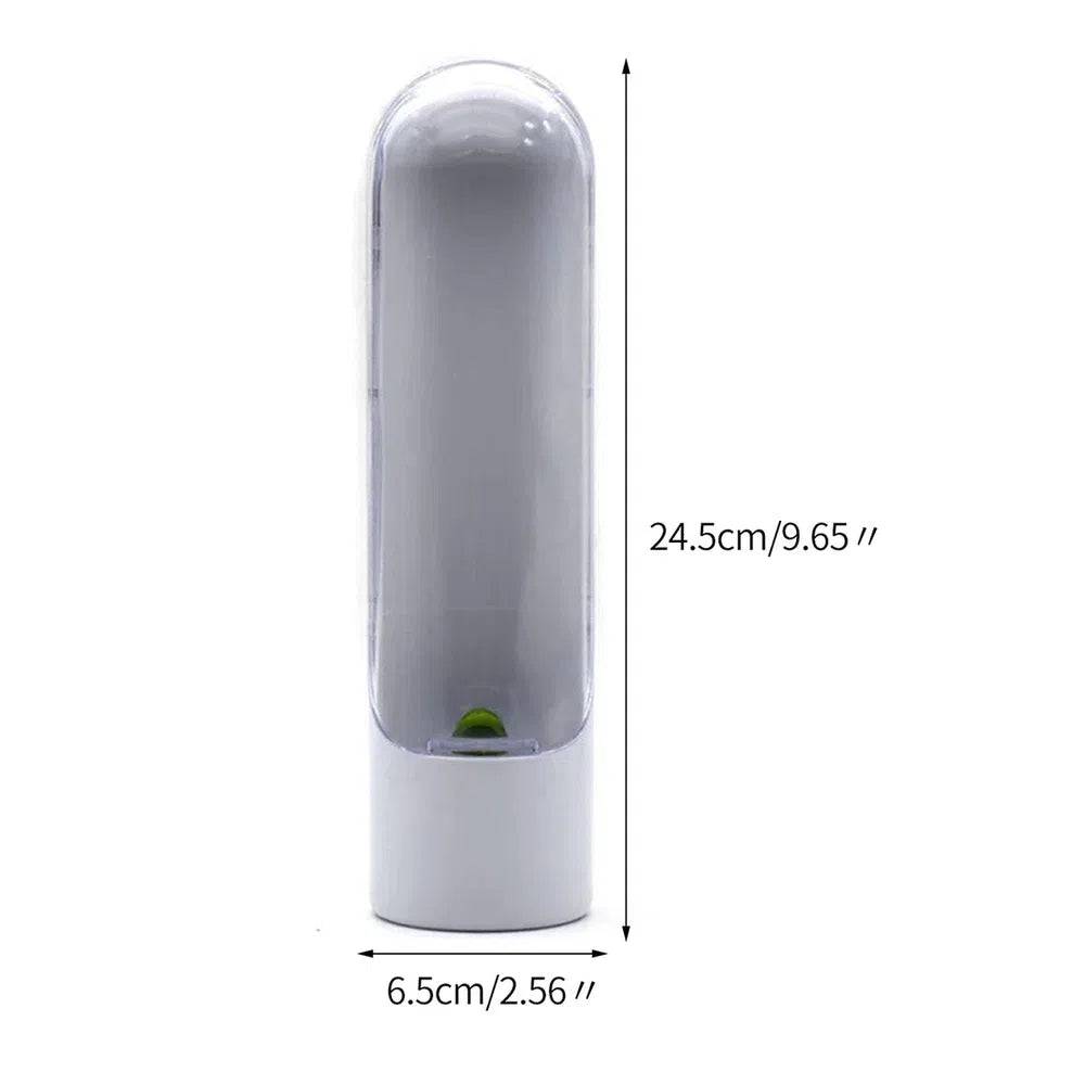 Herb Saver Container Freshness Extender for preserving fresh herbs and vegetables in the kitchen.