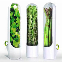 Herb Saver Container Freshness Extender with fresh herbs and vegetables, maintaining flavor and vibrancy in the kitchen.