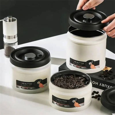 Vacuum Pump Coffee Canister | Kitchen | Luvasmr - Satisfyingly Organised