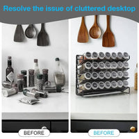 3/4 Layers Kitchen Storage Spice Rack Metal Hanging Racks Wall Mount Seasoning Shelf Cabinet Pantry Door Spice Jar Organizer | Kitchen | Luvasmr - Satisfyingly Organised