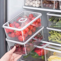 Versatile Refrigerator Storage Box with Lid - Luvasmr