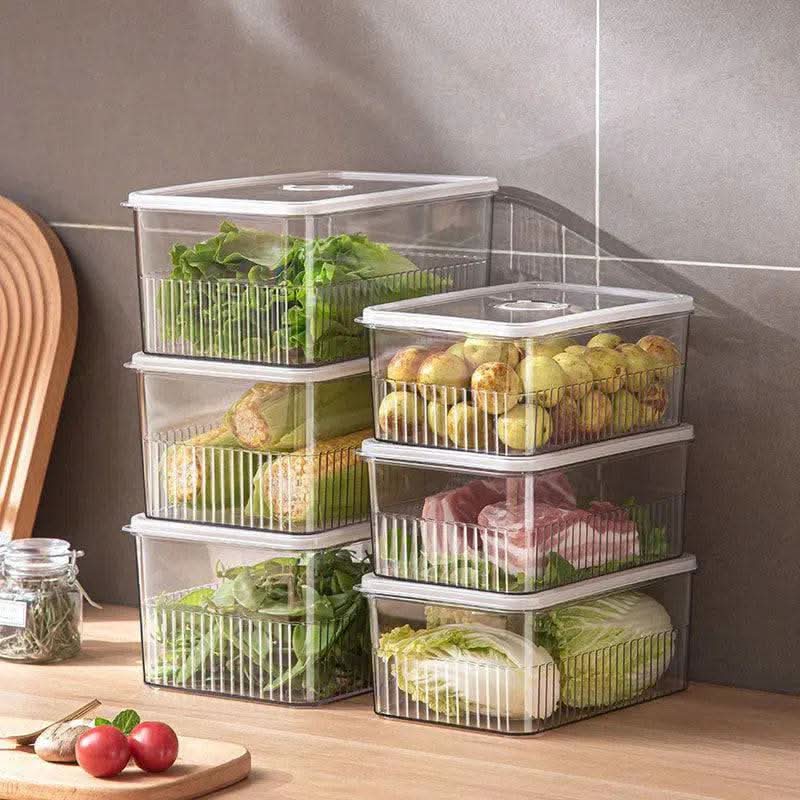 Versatile Refrigerator Storage Box with Lid - Luvasmr