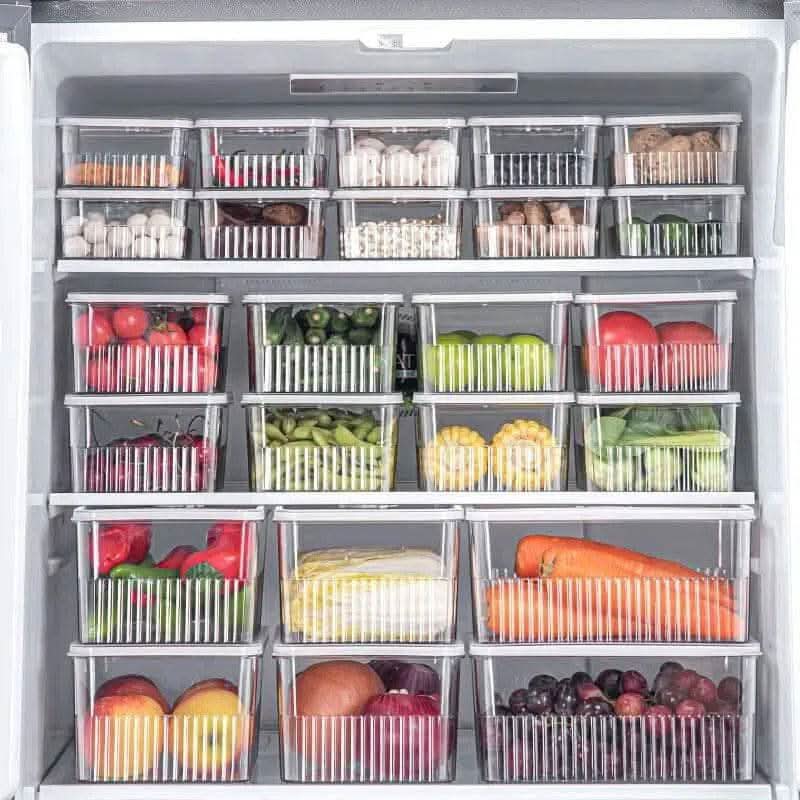 Versatile Refrigerator Storage Box with Lid - Luvasmr