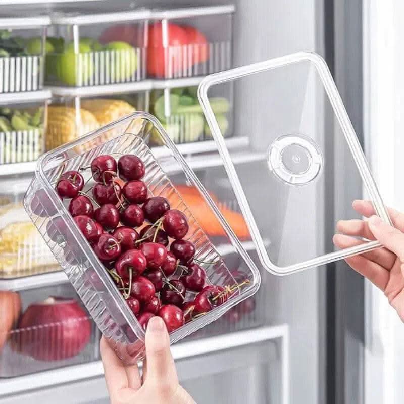 Versatile Refrigerator Storage Box with Lid - Luvasmr