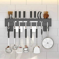 Stainless Steel Wall-Mounted Kitchen Knife Storage Rack | Kitchen | Luvasmr - Satisfyingly Organised