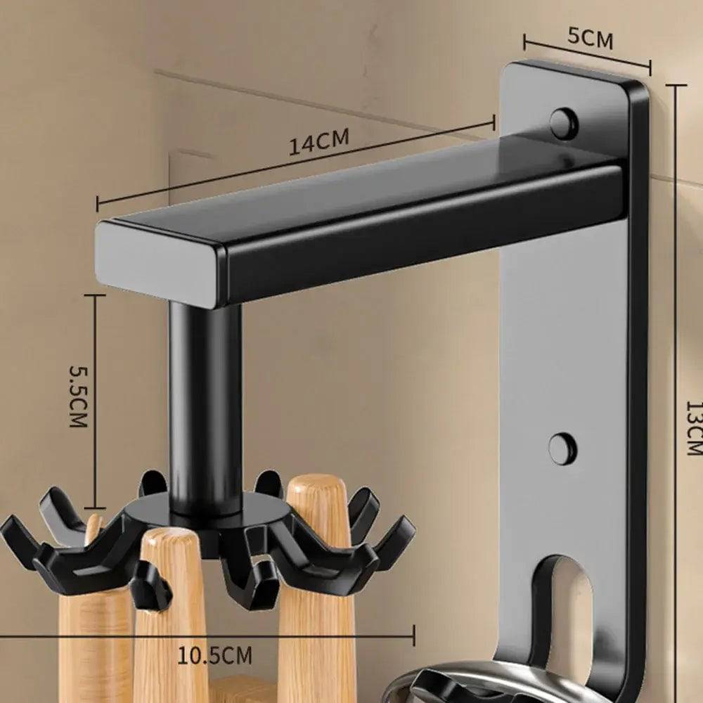 2 In 1 Rotating Hook Kitchen Spoon Hanger | Kitchen | Luvasmr - Satisfyingly Organised