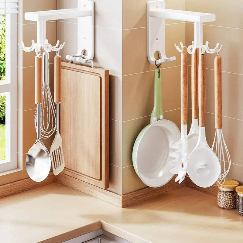 2 In 1 Rotating Hook Kitchen Spoon Hanger | Kitchen | Luvasmr - Satisfyingly Organised