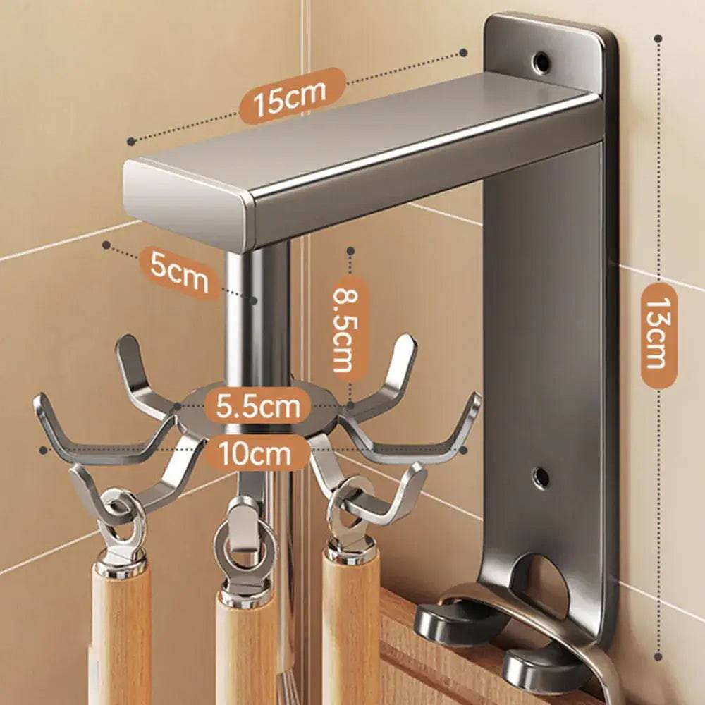 2 In 1 Rotating Hook Kitchen Spoon Hanger | Kitchen | Luvasmr - Satisfyingly Organised