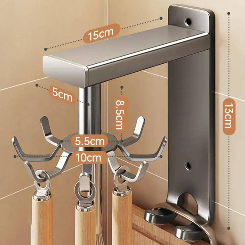 2 In 1 Rotating Hook Kitchen Spoon Hanger | Kitchen | Luvasmr - Satisfyingly Organised