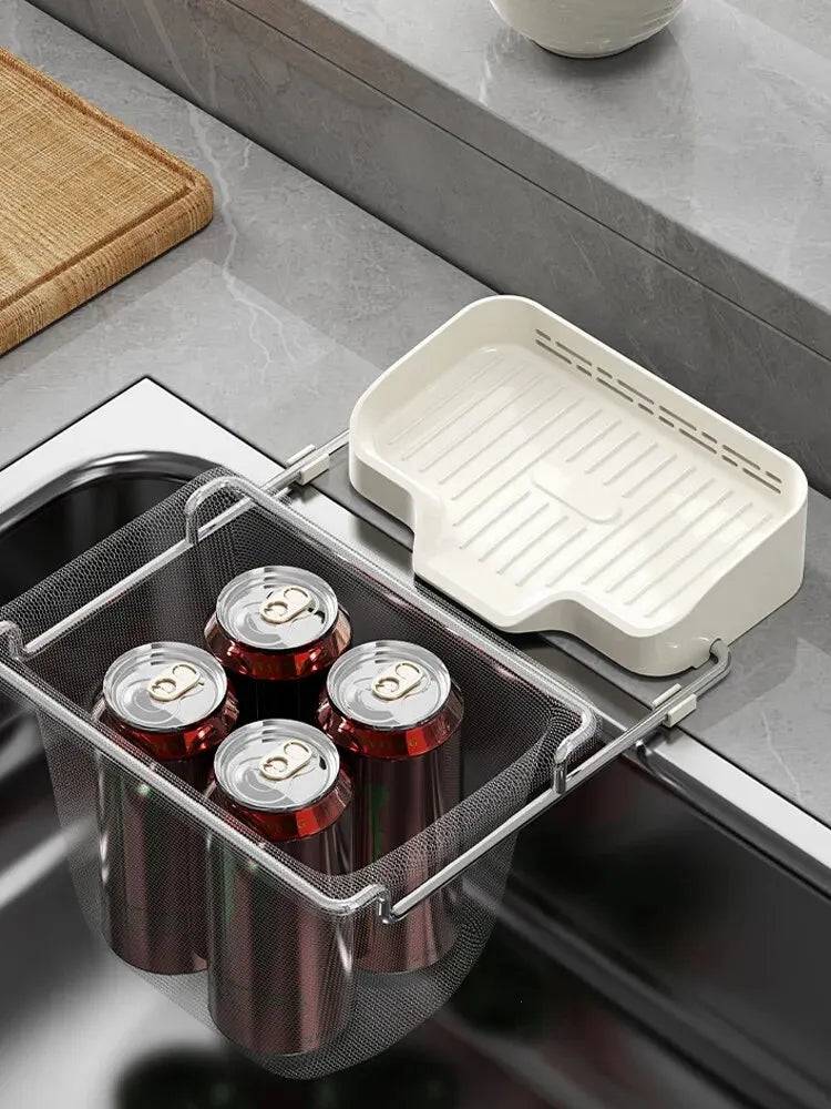 Kitchen Sink Strainer Drainage Shelf | Kitchen | Luvasmr - Satisfyingly Organised