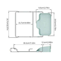 Dimensions of Multi-Functional Kitchen Sink Strainer Shelf for easy fitting and optimal kitchen hygiene.